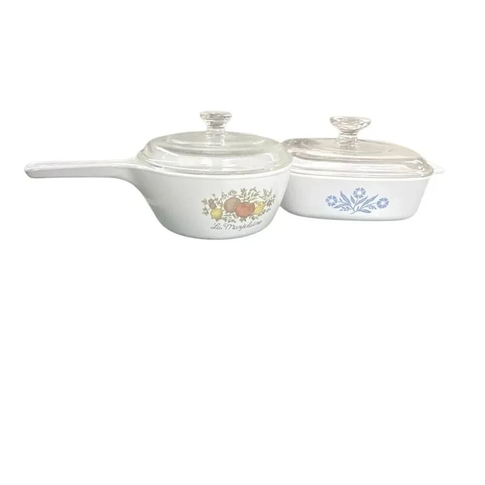 CorningWare Spice of Life P-82-B 1 1/2 Pint Casserole Dish Saucepan Set of 2